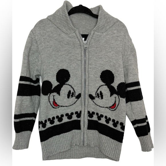 Disney Other - ✨ Disney Junior Mickey Mouse Knit Zip-Up Sweater – Size 3T